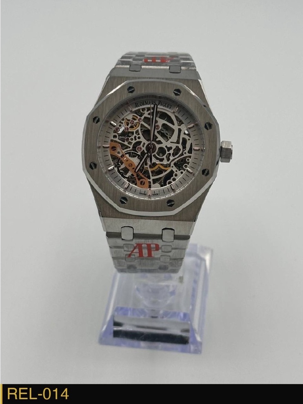 Audemars Piguet Silver Skeleton Stainless Steel Watch